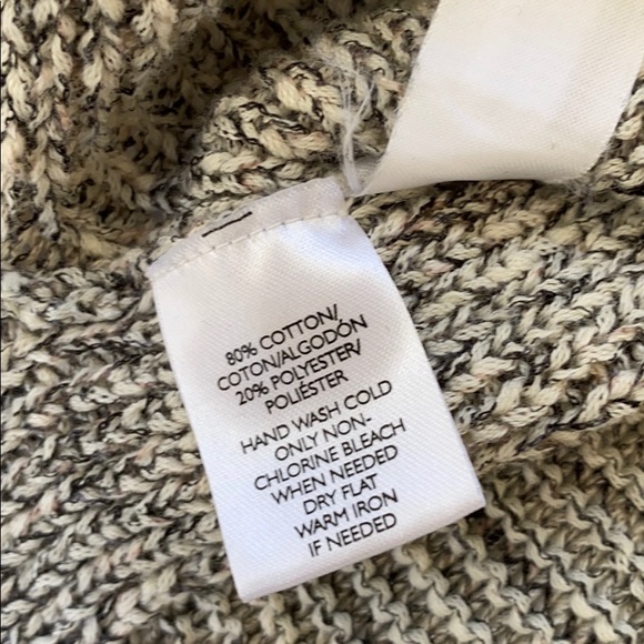 Lou & Grey Black White Marled Sleeveless Sweater - Picture 4 of 5